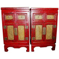 Superb Chinese Qing Dy. Wood Lacquer Cabinet  #1207360