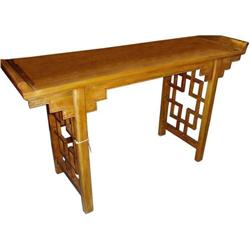 Qing Dy. Wood Console Table With Spandrels  #1207397
