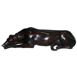 Delicate Bronze Dog Sculpture #1207412