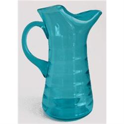 Blue West Virginia Glass Lemonade Pitcher #1207563