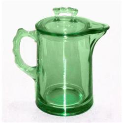 Fostoria Mayfair Glass Syrup Pitcher with Lid  #1207690