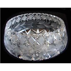 AMB or Flower Period Cut Crystal Bowl #1207726
