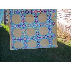 Hand Quilted Floral Quilt #1207844