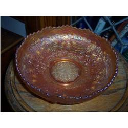 Carnival Glass Dish w/Pattern #1207846