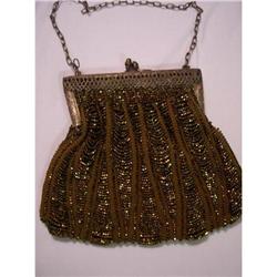 Copper Colored Beaded Purse #1207856