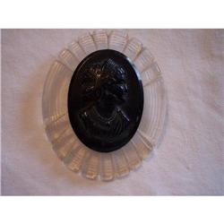 Bakelite and Plastic Cameo Pin #1207857
