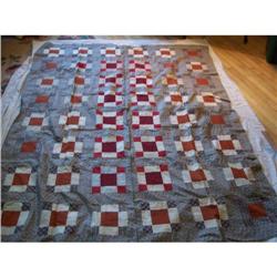 Antique Quilt Top with Backing Material #1207859