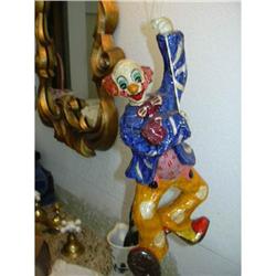Vintage Papier Mache Clown with Balloons  #1207886