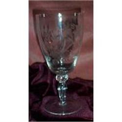 Set of Six Crystal Water Goblets... #1207893