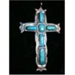 Fine Turquoise and Silver Cross... #1207919
