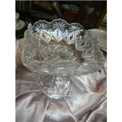 Victorian 7 Inch Crystal Compote Center Piece  #1207935