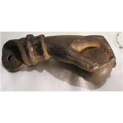 Door knocker representing a hand in Iron #1207951