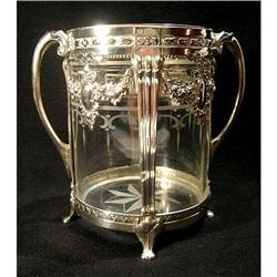 WMF Flower Pot Crystal graved with Acid #1207986