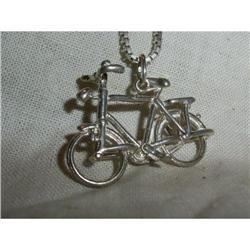 Silver Bicycle on a Chain #1208117