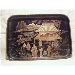 Papier mache Chinoiserie Tray #1208122