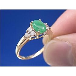 Emerald and Diamond Ring #1208123