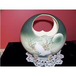ANTIQUE NIPPON BASKET VASE #1208132