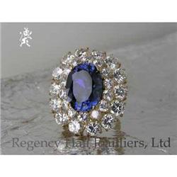 RHJ Synthetic Sapphire & Cubic Zirconium Ring #1213217
