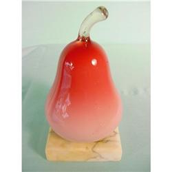 Peachblow Pear Paperweight #1213278
