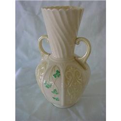 Belleek 2nd Green Mark Vase #1213280