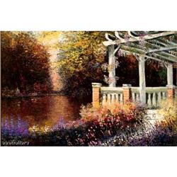 R. ATOYAN  LAKE STUUNING ORIGINAL OIL PAINTING #1213320