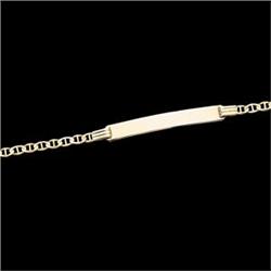  14k Yellow  Gold Identification Bracelet #1213435