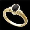 Image 1 : 14k Gold Ring  BLACK ONYX  1 CARAT! #1213436