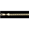 Image 1 : 14k GOLD Curb Link BRACELET   7 in #1213475