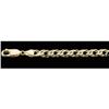 Image 1 : 14k SOLID GOLD Curb Link Bracelet 8" #1213480