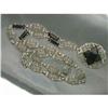 Image 1 : Antique FILIGREE  NECKLACE w BLACK ONYX   #1213519