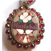 Image 1 : Victorian Locket - Garnet & Petra Dura #1170418