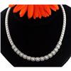 Image 1 : 5 CARAT DECO DIAMOND NECKLACE 14KWG 16 INCH WOW#1170668