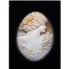 Image 1 : LARGE CAMEO SET IN STERLING SILVER #1170677