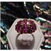 Image 1 : 14kt YELLOW GOLD BURMA RUBY  DOME RING #1170679