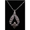 Image 1 : 14kt WHITE GOLD DIAMOND PENDANT AND NECKLACE #1170703