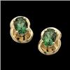 Image 1 : 14k Gold Earrings Chatham EMERALD 2 CTS!! #1170751