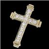 Image 1 : 14k Gold DIAMOND CROSS .50 CTS! Stunning!	  #1170758