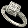 Image 1 : WhiteGold Diamond ENGAGEMENT Ring .55 CTS! #1170759