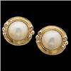 Image 1 : 14k Gold MABE PEARL EARRINGS  #1170783