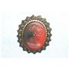 Image 1 :  Antique Gold Trim, Resin Cameo-REDUCED #1181520