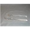 Image 1 : Beautiful Pair Crystal Spoon and Fork Set. #1181589