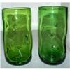 Image 1 : 2 EMERALD COLOR GREEN BLENKO 418L PINCH TUMBLER#1181942