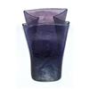 Image 1 : 8.5? DK VIOLET BLENKO 8813 CRACKLE GLS BAG VASE#1181953