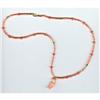 Image 1 : ITALIAN CORAL, CARVING AND GOLD BEADS NECKLESS #1181964