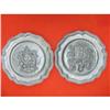Image 1 : 2 old Spanish Pewter Chargers numbered ! #1182148