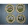 Image 1 : French hand painted plates series of four! #1182170