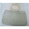 Image 1 : Whiting-Davis Handbag Alumesh BAKELITE handles #1182197