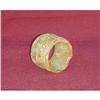 Image 1 : Vintage Old Jade Stone Thumb Ring Low Relief #1182215