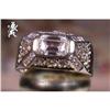 Image 1 : RHJ Pave Cubic Zirconium Rounds Ring Center Oct#1194700
