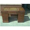 Image 1 : Gorgeous Mahogany Leather Top Desk #1194732
